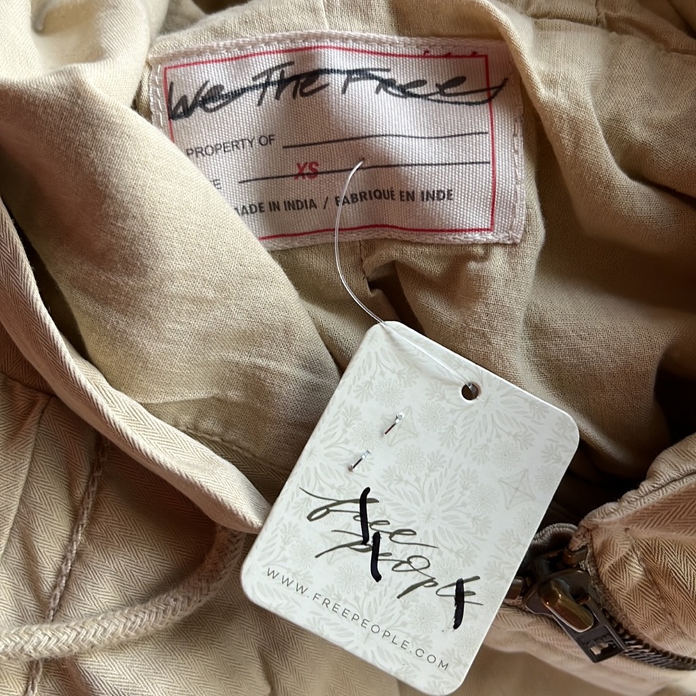 Free People Golden Quill Military Parka Size XSmall NWT - Picture 6 of 16